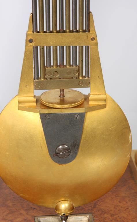 French Empire Pinwheel Portico Clock