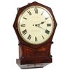 Image 2 : English Mahogany Double Fusee Tavern Clock