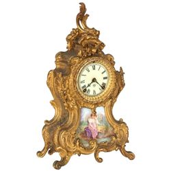 Ansonia Cast Metal Mantle Clock