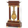 Image 2 : Mahogany & Ormolu Swinging Portico Clock