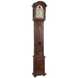 Early Oak Weight Driven Tall Case Clock