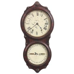 Seth Thomas No. 7 Double Dial Wall Clock