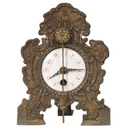 Miniature Brass Front Desk Clock