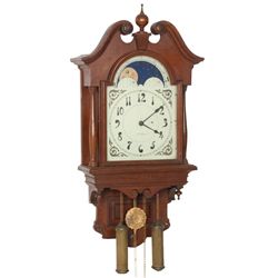 Seth Thomas “Lunar” Oak Wall Clock