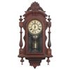 Image 1 : Kroeber Carved Walnut Wall Clock