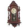 Image 3 : Kroeber Carved Walnut Wall Clock