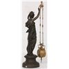 Image 6 : French Figural Mystery 2 Chain Swinger Clock