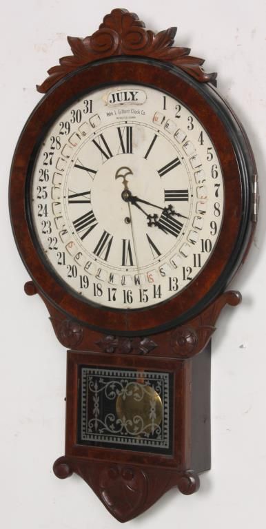 Gilbert Maranville Office Drop Calendar Clock gilbert-maranville-office-drop-calendar-clock
