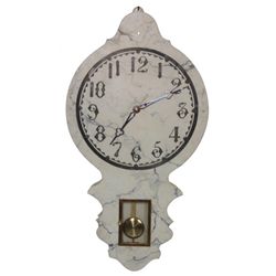 Vermont Clock Co. Faux Marble Front Regulator