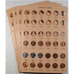 ( 2 ) 1941 THRU 1958-D AU/BU LINCOLN WHEAT CENTS, IN FOUR COIN CARDS