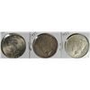 Image 1 : 3-PEACE DOLLARS 1923, 1924 & 1925
