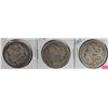 Image 1 : 3-MORGAN DOLLARS 1886-O, 1883-S & 1890-O
