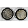 Image 1 : 1882 & 1921-O MORGAN SILVER DOLLAR AU/UNC