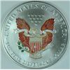 Image 2 : 2000 AMERICAN SILVER EAGLE ONE OUNCE .999 SILVER COIN COLORIZED BOTH SIDES