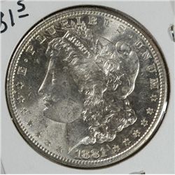 1881 S MORGAN SILVER DOLLAR MS63