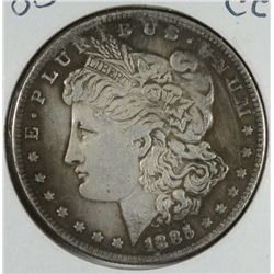 1885 CC MORGAN SILVER DOLLAR AU CLEANED