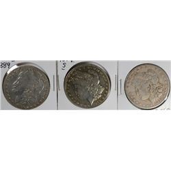 3-MORGAN DOLLARS 1879-S, 1889-O & 1890-S