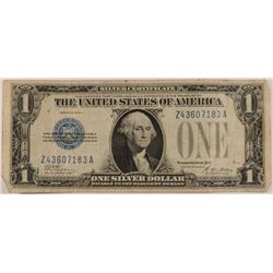 1928 A $1 SILVER CERTIFICATE (FUNNY BACK)