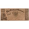 Image 1 : 1865 $10 STATE OF GEORGIA NOTE VF