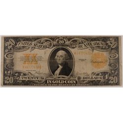 1922 $20 GOLD CERTIFICATE