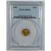 Image 1 : 1851 $1 GOLD T1 PCGS MS62