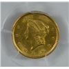 Image 2 : 1851 $1 GOLD T1 PCGS MS62