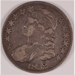 1832  BUST HALF DOLLAR, VF-35 ORIGINAL