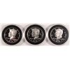 Image 1 : ( 3 ) PIECES 2001-S SILVER PROOF KENNEDY HALF DOLLARS ALL PROTECTED IN CAPSULES