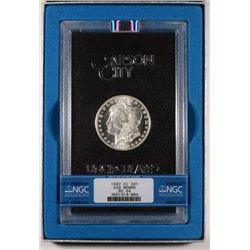 1882-CC MORGAN SILVER DOLLAR, NGC MS-64  GSA WITH BOX
