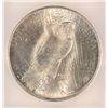 Image 3 : 1923 D PEACE DOLLAR ICG MS64 WHITE!