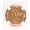 Image 2 : 1865-S $5.00 GOLD, NGC AU-53  VERY NICE!!