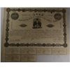 Image 1 : CONFEDERATE STATES OF AMERICA BOND, 1862, $1000.00 VF/FINE  WITH 6 COUPONS
