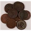 Image 1 : 10 PCS LARGE CENTS 1857 AND OLDER AVG CIRC