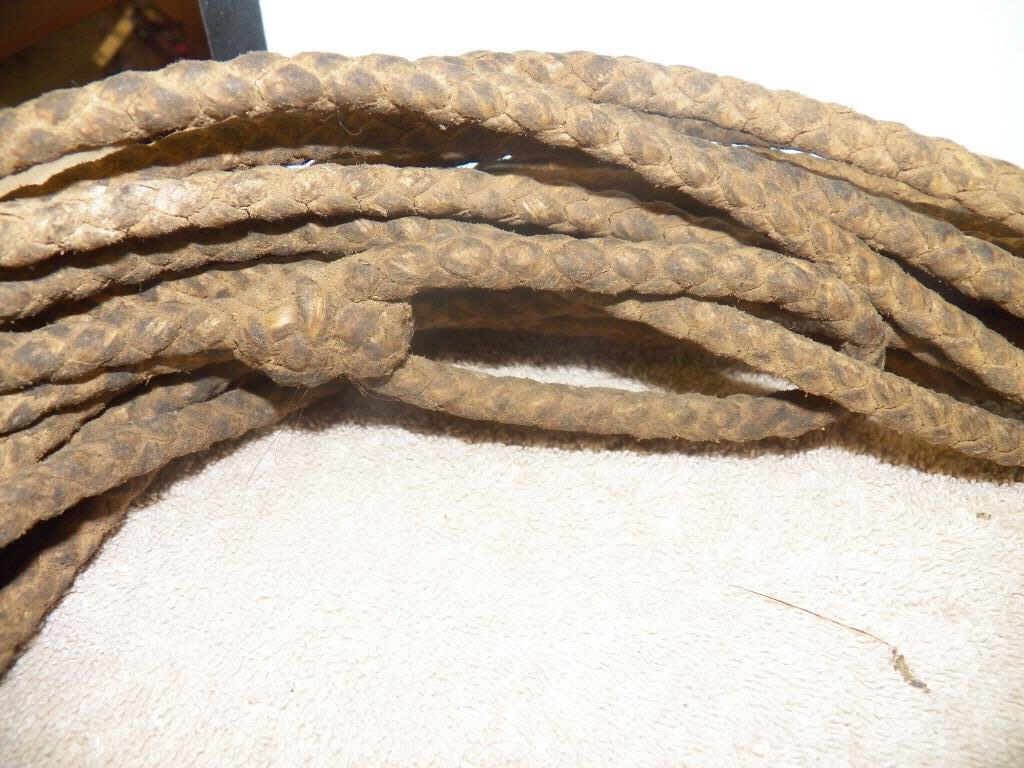 Leather Riata Rope Riata Mexican Leather Rope