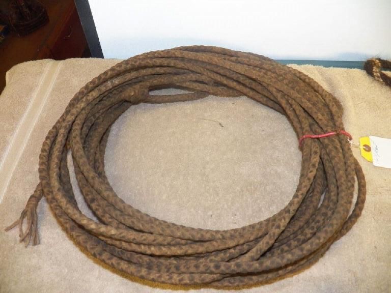 Braided Riata Rope Riata Mexican Leather Rope