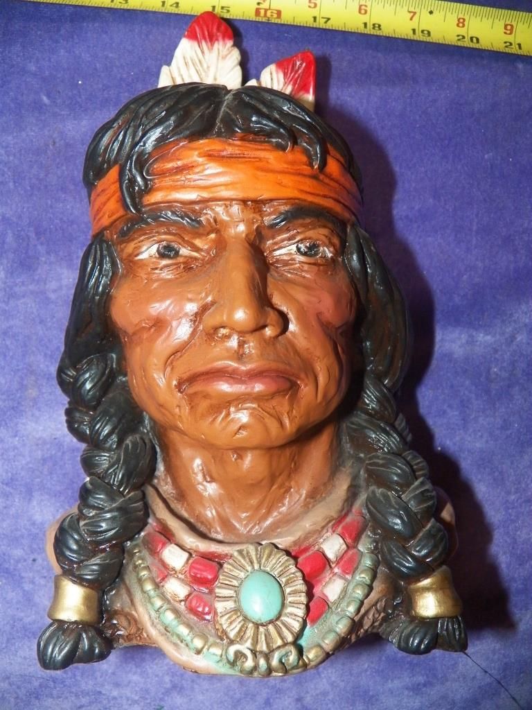 Indian Head Bookends