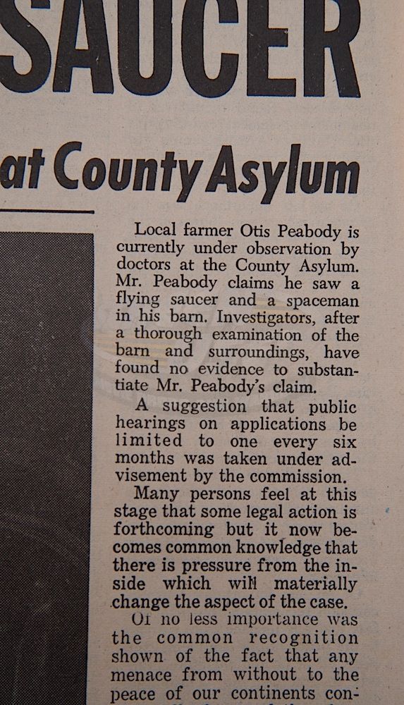 Back To The Future Otis Peabody Hill Valley Telegraph Newspaper