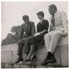 Image 1 : John and Jacqueline Kennedy Chatting with His Prep School Roommate Outside of Capitol Hill
