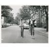 Image 1 : John and Jacqueline Kennedy Playing Football in a Georgetown Street