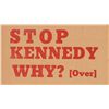 Image 1 : John F. Kennedy Opposing Campaign Card