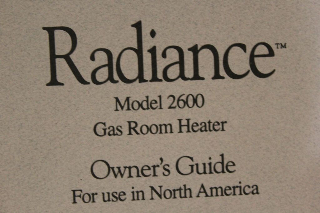 Vermont Radiance Gas Heater Model 2600