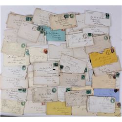 1860-1880's Envelopes with Stamps