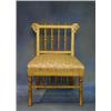 Image 1 : A "Regency" gilt painted dressing table stool with spindle decoration £150-250...