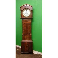An 18th/19th Century 8 day striking longcase clock by Owen of Oswestry, the 12" circular dial wit...