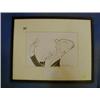 From the estate of the Late Helen Christie - Graham, a caricature drawing of a yawning Sir Alec G...