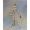 Image 1 : A designer silver plated and perspex 5 light candelabrum £60-90...