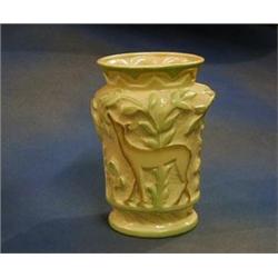 An Art Deco Burleighware pottery vase decorated deer 9" £10-20...