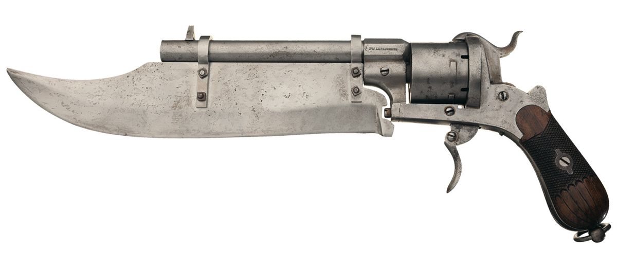LeFaucheux System Double Action Pinfire Cutlass Revolver