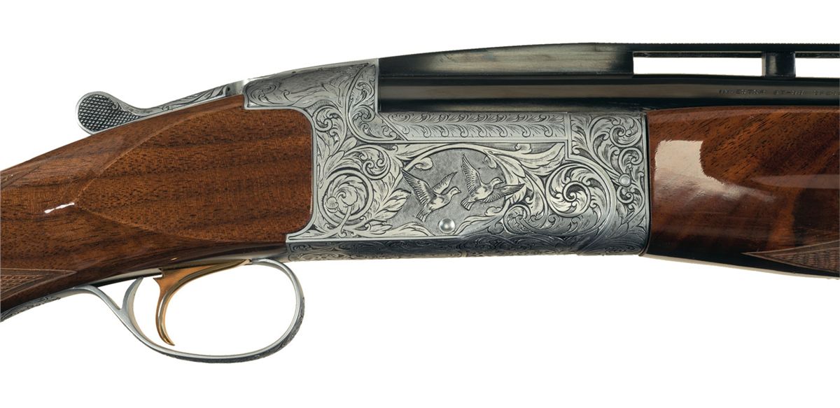 Engraved Browning Model BT 99 Plus Pigeon Grade Single Shot Trap