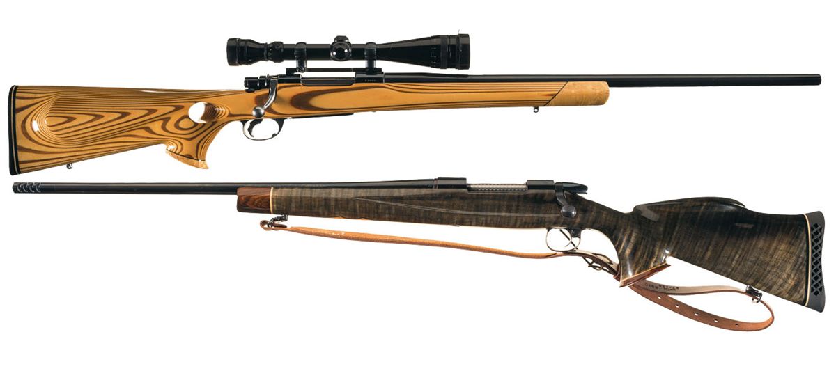 Two Custom Bolt Action Rifles -A) Custom Interarms Mark X Bolt Action ...
